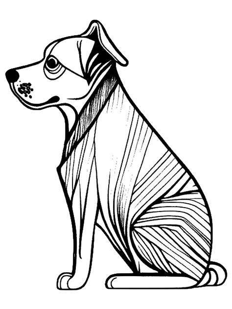 Dog Coloring Page · Creative Fabrica