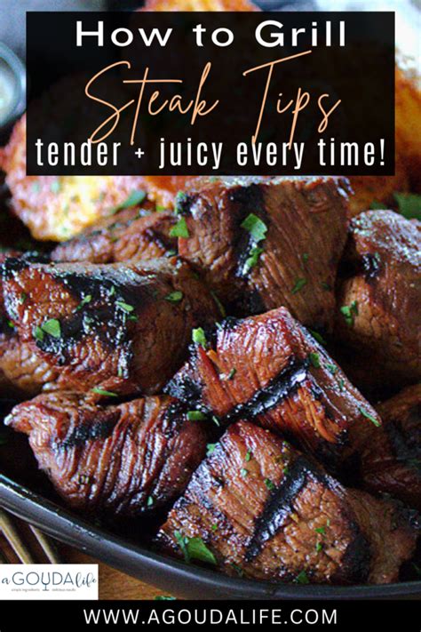 How to Grill Steak Tips - 10 minutes tender + juicy - A Gouda Life