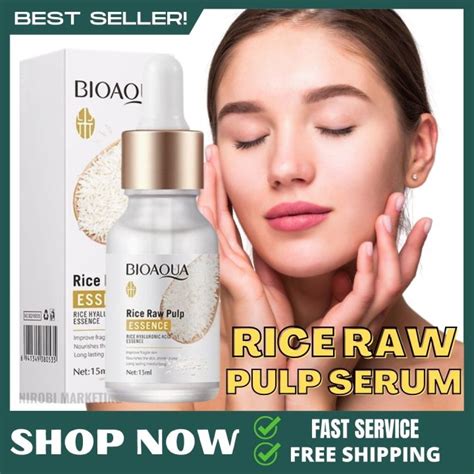 Hot Deals Bioaqua Rice Raw Pulp Essence Rice Hyaluronic Acid Essence