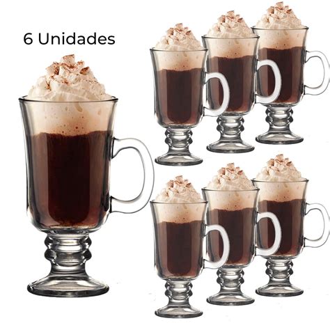 Kit Canecas Irish Coffee Ml X Cara Ta A Capuccino Escorrega O Pre O