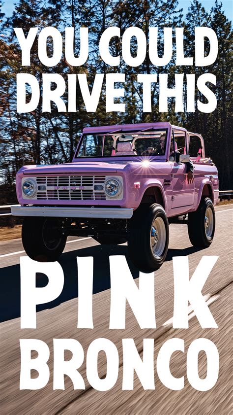 Restored Classic Pink Bronco A Vintage Ford Rides New Life