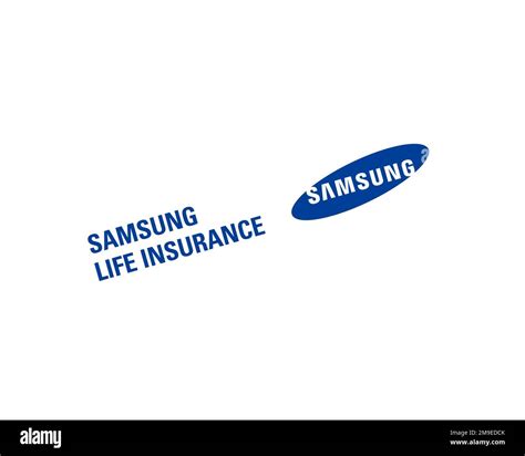 Samsung Life Insurance, rotated logo, white background Stock Photo - Alamy