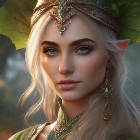 High Resolution Realistic Young Adult Elf Mage