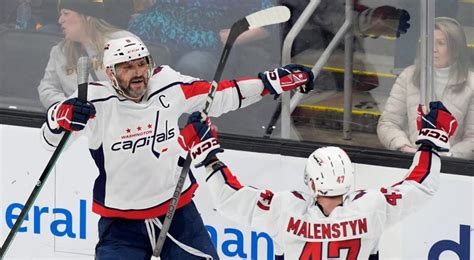 Ovechkin Breaks Gretzky S Empty Net Goals Record As Capitals Blank Bruins