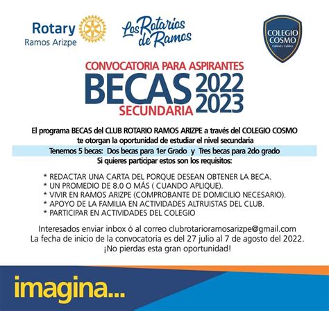 Becas Secundaria Del Club Rotario Ramos Arizpe