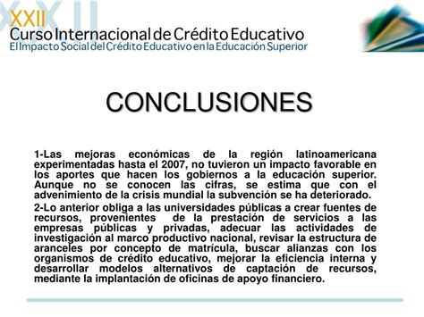 Ppt Financiamiento De La Educaci N Superior En Am Rica Latina