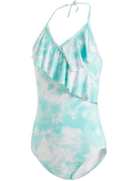 As Rose Rich Girls Swimsuit Ruffle One Piece Bathing Suits UPF50+, 14