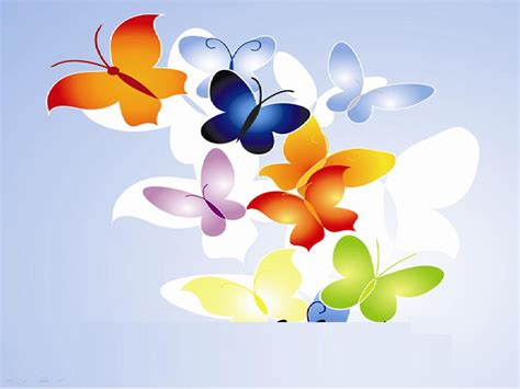 Butterfly Multi Color Templates For Powerpoint Presentations Butterfly