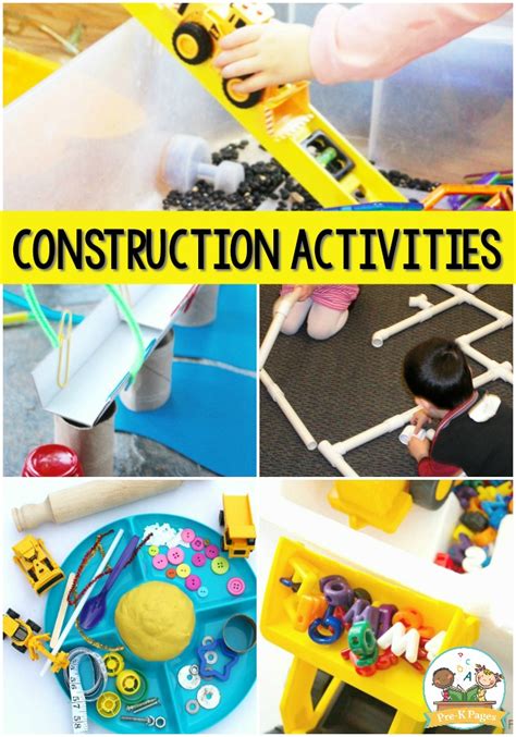 Construction Activities For Preschool Pre K Pages Construction