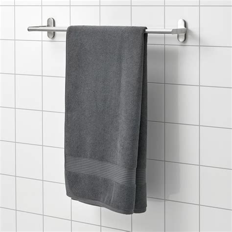 FredriksjÖn Bath Towel Dark Grey 70x140 Cm Ikea