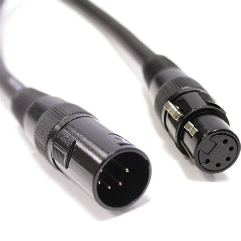 Cable DMX DMX512 XLR 5pin Macho A XLR 5pin Hembra 3m Cablematic