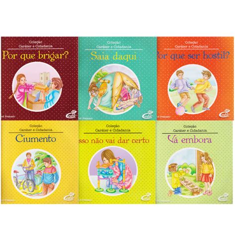 Livro Infantil Educativo Caráter E Cidadania Kit 19 Volumes No Shoptime