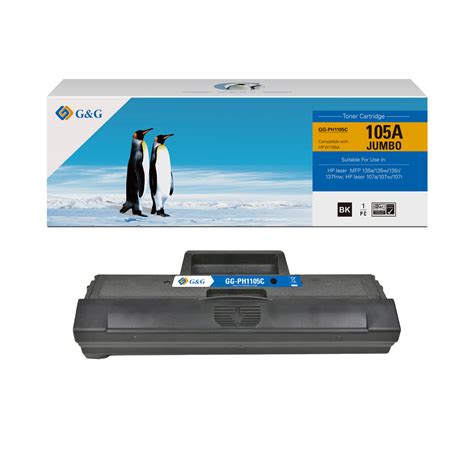 Jumbo Toner Gandg™ Penguin Premium Equivalent W1105a Hp 105a