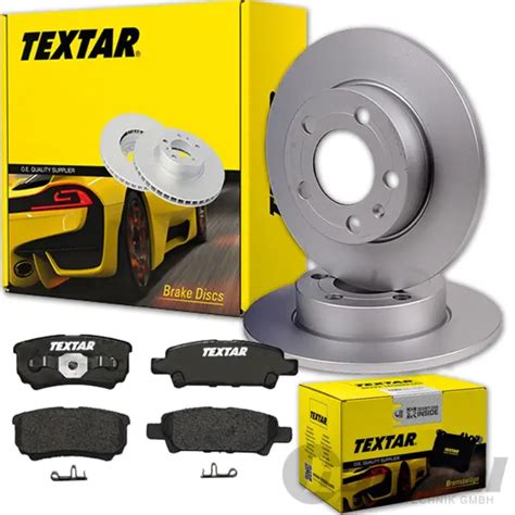 Textar Disques Mm Rev Tements Arri Re Pour Mitsubishi Lancer