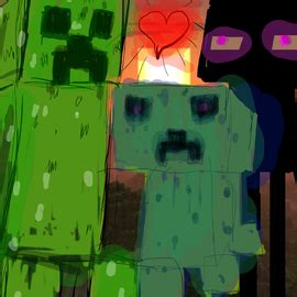 minecraft pop art  cybr fox  newgrounds