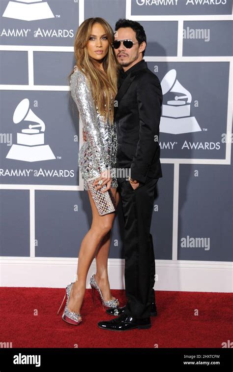 Jennifer Lopez and Mark Anthony arriving at the 53rd Annual Grammy ...