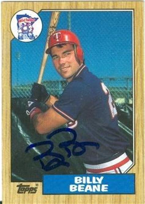 Billy Beane Autographed Baseball Cards