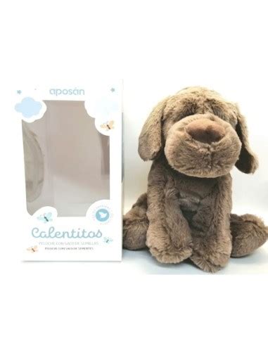 APOSAN CALENTITOS PELUCHE PERRO CON SACO DE SEMILLAS