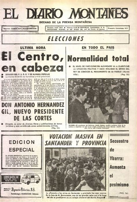 Las portadas de los 115 años de historia de El Diario El Diario Montañés