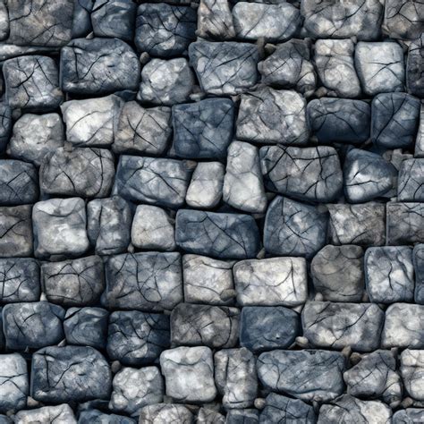 Premium Photo | Seamless texture of gray stone wall tileable background