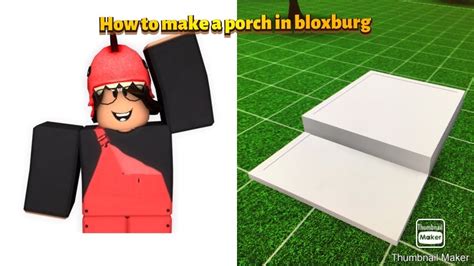 How To Make A Porch In Bloxburg Tutorial Youtube