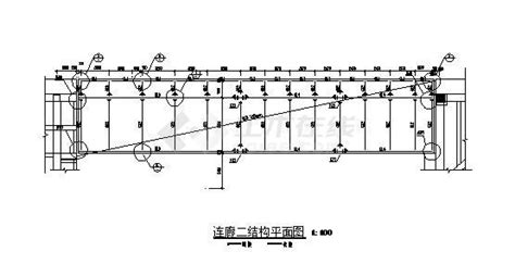 某钢结构连廊平面结构图钢混结构土木在线