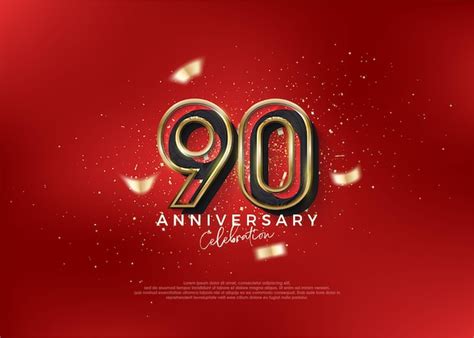 premium vector  anniversary number  celebrate birthday
