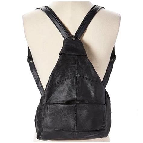 Genuine Leather Sling Style Backpack