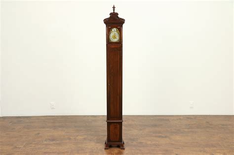 Grandmother Antique German Clock Mahogany And Rosewood Winterhalder