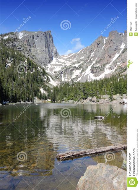 Dream Lake Rocky Mountains Stock Photo Image Of Rocky Travel 44031654