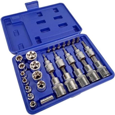 Pi Ces Jeu Coffret Douille Torx I Jeu D Crous E E I Jeu Douille