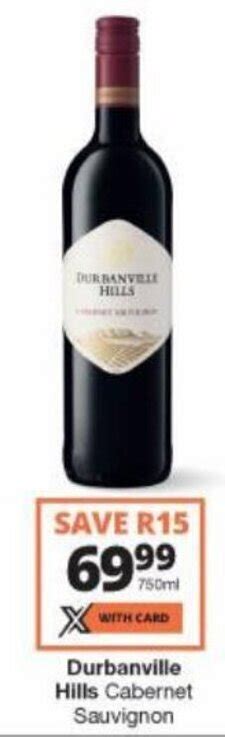 Durbanville Hills Cabernet Sauvignon Ml Offer At Checkers Hyper