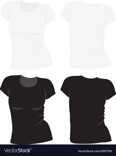 Female T Shirt Template Front And Back Royalty Free SVG 57 OFF