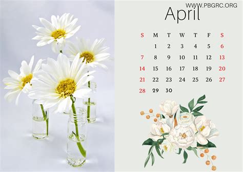 17+ Cute 2024 Floral Calendar Printable Templates