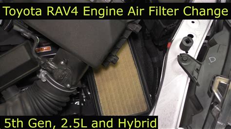 Rav4 Including Hybrid Engine Air Filter Change 5th Gen 2019 2022