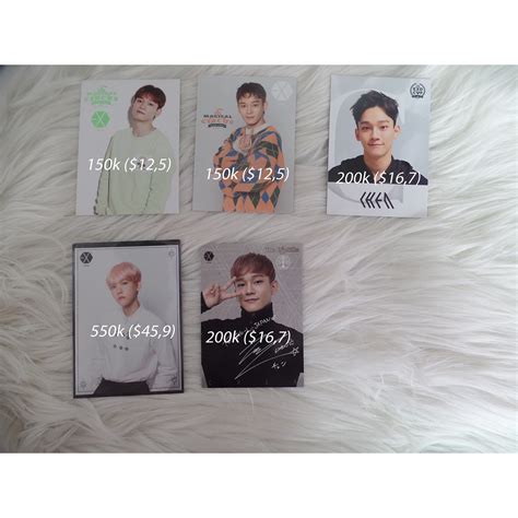 Jual Rare Photocard Baekhyun Chen Kim Jongdae Exploration Elyxion