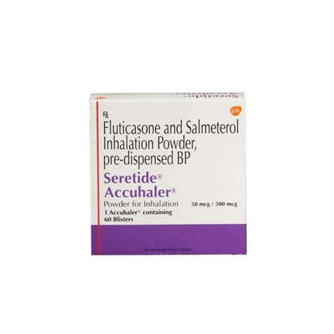 Seretide Diskus 50 500 Mcg Salmeterol Fluticasone Propionate