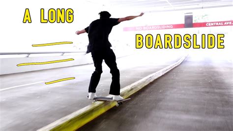 A LONG BOARDSLIDE - YouTube