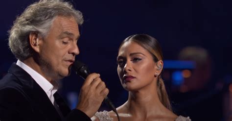 Andrea Bocelli And Nicole Scherzinger Sings Dont Cry For Me Argentina