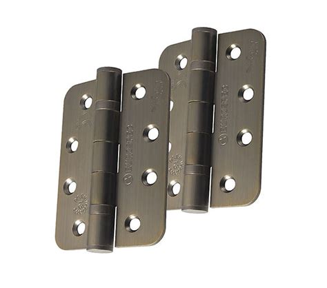 Eurospec 4 Inch Grade 13 Plain Ball Bearing Hinges Antique Brass Hin1433p13ab Sold In Pairs