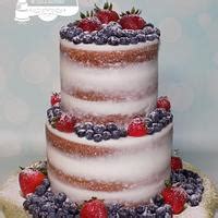 Naked Berries Decorated Cake By Sugar Sweet Cakes CakesDecor