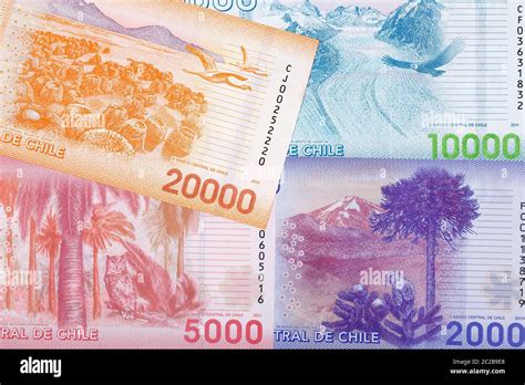 Chilean banknotes chile money hi-res stock photography and images - Alamy