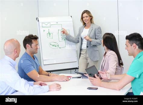 Executive meeting room. Office Stock Photo - Alamy