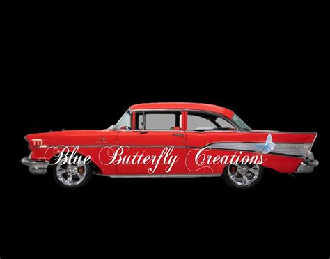 1957 Chevy Bel Air Digital PNG, Chevy Classic Car PNG, Antique Chevy ...