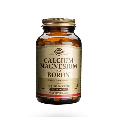 Solgar Calcium Magnesium Boron Tablets Urban House