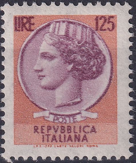 Francobolli Italia 1974 Siracusana Lire 125