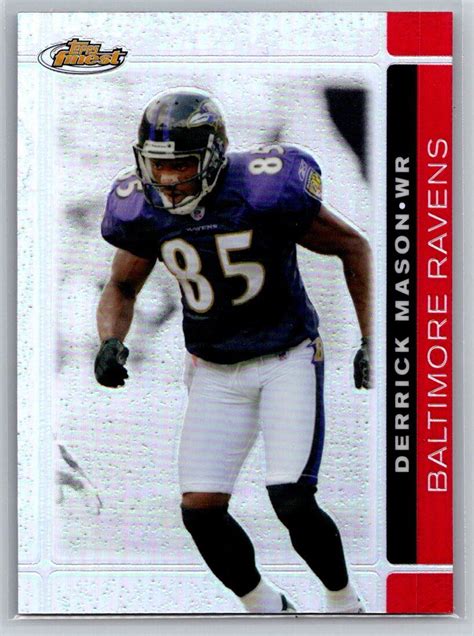 Topps Finest Refractor Derrick Mason For Sale Online Ebay