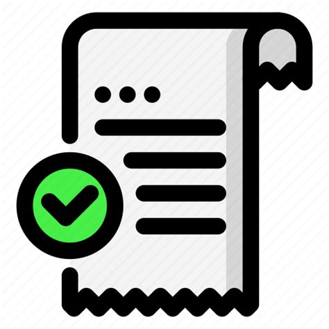 Bill Check Mark Payment Success Icon