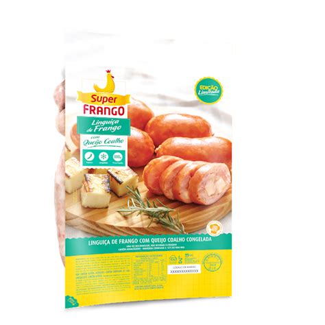 Linguiça de Frango SUPERFRANGO Congelada Queijo Coalho 800g loja