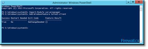 How To Install Enable Telnet Client For Windows Server 2012 Via GUI